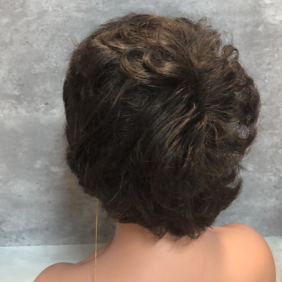 Brand new stylish wig by Janet 100% human hair curly pixie - Picture 3 of 6